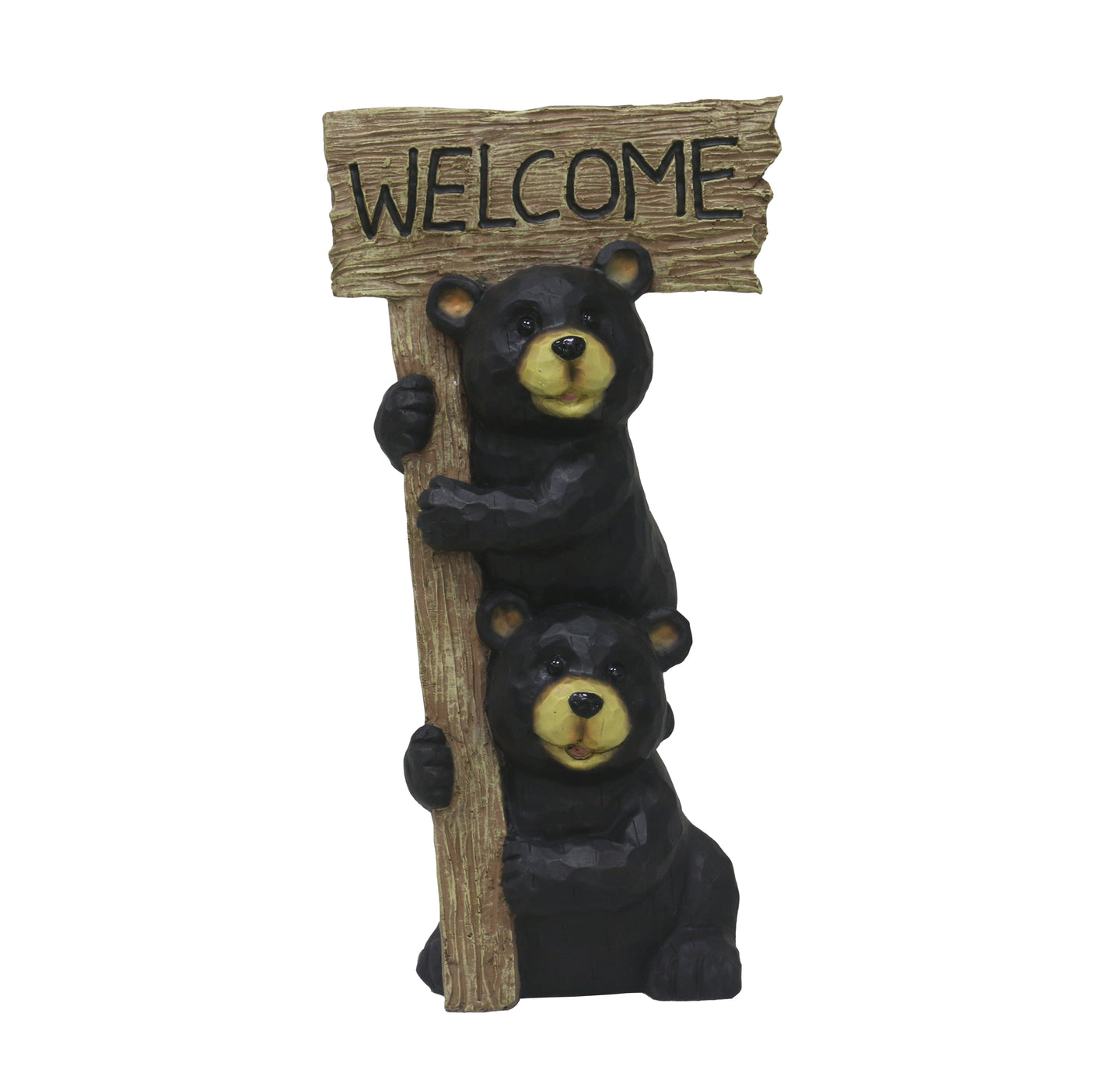 Stacking Bears with Welcome Sign for Garden or Home