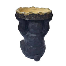 Load image into Gallery viewer, Sitting Bear Holding Bird Bath Garden Decor
