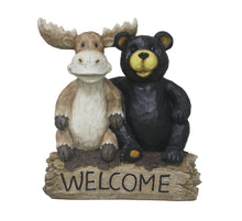 Load image into Gallery viewer, 75619-V - Bear and Moose Garden Welcome Sign
