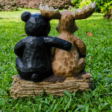 Load image into Gallery viewer, 75619-V - Bear and Moose Garden Welcome Sign
