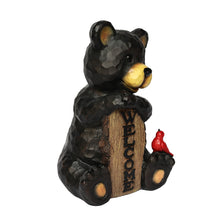 Load image into Gallery viewer, Bear Sitting Holding Welcome Sign
