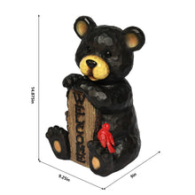 Load image into Gallery viewer, Bear Sitting Holding Welcome Sign

