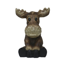 Load image into Gallery viewer, Sitting Moose Garden Statue Decor
