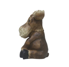 Load image into Gallery viewer, Sitting Moose Garden Statue Decor
