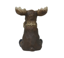 Load image into Gallery viewer, Sitting Moose Garden Statue Decor
