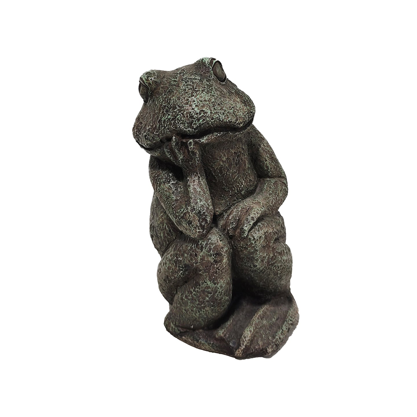 Thinking Frog Garden Statue