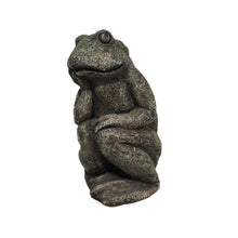 Load image into Gallery viewer, Thinking Frog Garden Statue
