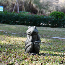 Load image into Gallery viewer, Thinking Frog Garden Statue
