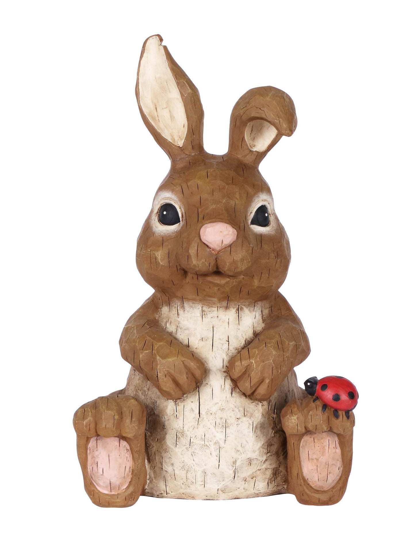 Rabbit Sitting with Ladybug