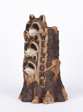 Load image into Gallery viewer, Stacking Raccoon Welcome Sign (Hi-Line Exclusive)
