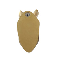 Load image into Gallery viewer, Rhinoceros Head Wall Mount Art Gold Color
