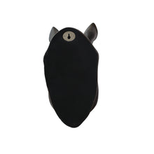Load image into Gallery viewer, Rhinoceros Head Wall Mount Art Black Color
