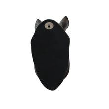 Load image into Gallery viewer, Rhinoceros Head Wall Mount Art Black Color
