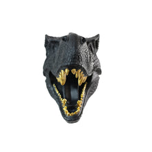 Load image into Gallery viewer, Dinosaur Head Sculpture Black Color Wall Mounted Ornament

