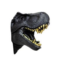 Load image into Gallery viewer, Dinosaur Head Sculpture Black Color Wall Mounted Ornament
