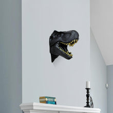Load image into Gallery viewer, Dinosaur Head Sculpture Black Color Wall Mounted Ornament
