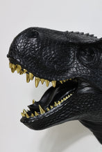 Load image into Gallery viewer, Dinosaur Head Sculpture Black Color Wall Mounted Ornament
