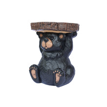 Load image into Gallery viewer, Bear Statue Plant Stand w/Solar Light
