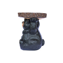 Load image into Gallery viewer, Bear Statue Plant Stand w/Solar Light
