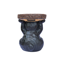 Load image into Gallery viewer, Bear Statue Plant Stand w/Solar Light
