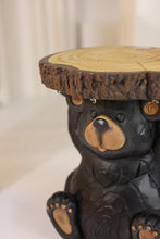Load image into Gallery viewer, Bear Statue Plant Stand w/Solar Light
