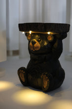 Load image into Gallery viewer, Bear Statue Plant Stand w/Solar Light
