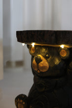 Load image into Gallery viewer, Bear Statue Plant Stand w/Solar Light
