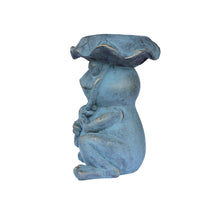 Load image into Gallery viewer, Frog Garden Statue Plant Stand w/Solar Light
