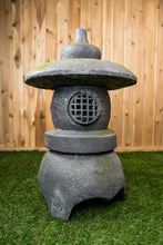 Load image into Gallery viewer, Grey Stone Pagoda Lantern
