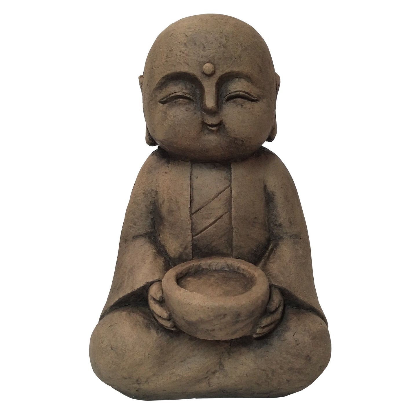 Sitting Lucky Japanese Jizo with Bowl