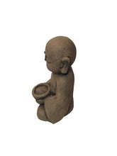 Load image into Gallery viewer, Sitting Lucky Japanese Jizo with Bowl
