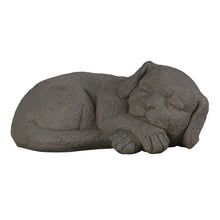Load image into Gallery viewer, Peaceful Rest Curled Sleeping Dog Memorial Statue
