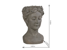 Load image into Gallery viewer, 77132-B - Elegante Petite Woman Head Plant Stand Statue
