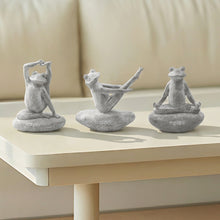Load image into Gallery viewer, Yoga Frog Figurine Set
