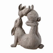 Load image into Gallery viewer, Mom &amp; Baby Rabbits Garden Statue Bunny Yard Decor
