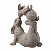 Load image into Gallery viewer, Mom &amp; Baby Rabbits Garden Statue Bunny Yard Decor
