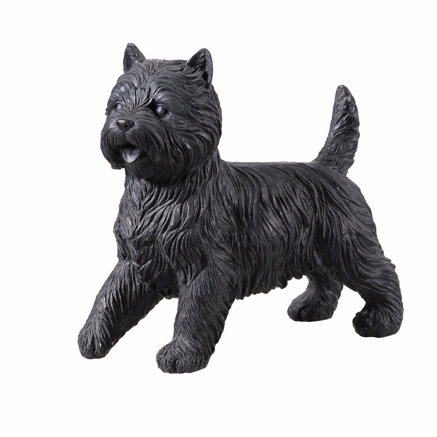 Cairn Terrier Statue Black Life Size Home Decor Garden Yard Statue
