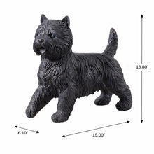 Load image into Gallery viewer, Cairn Terrier Statue Black Life Size Home Decor Garden Yard Statue
