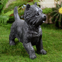 Load image into Gallery viewer, Cairn Terrier Statue Black Life Size Home Decor Garden Yard Statue
