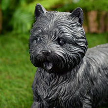 Load image into Gallery viewer, Cairn Terrier Statue Black Life Size Home Decor Garden Yard Statue
