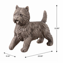 Load image into Gallery viewer, Cairn Terrier Garden Statue Gray Life Size Home Yard Decor
