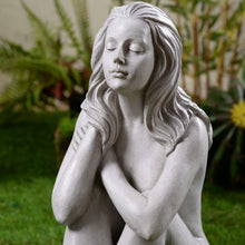 Load image into Gallery viewer, Thinking Lady Sculpture Resin Garden Statue
