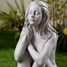 Load image into Gallery viewer, Thinking Lady Sculpture Resin Garden Statue
