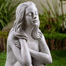 Load image into Gallery viewer, Thinking Lady Sculpture Resin Garden Statue
