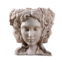 Load image into Gallery viewer, Lady Head Bust Flower Planter Plant Pot
