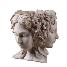 Load image into Gallery viewer, Lady Head Bust Flower Planter Plant Pot
