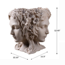 Load image into Gallery viewer, Lady Head Bust Flower Planter Plant Pot
