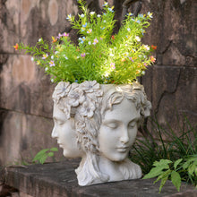 Load image into Gallery viewer, Lady Head Bust Flower Planter Plant Pot
