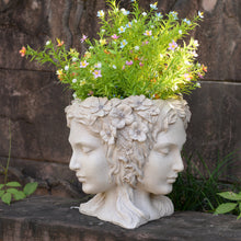 Load image into Gallery viewer, Lady Head Bust Flower Planter Plant Pot
