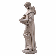 Load image into Gallery viewer, St Francis Of Assisi Birdbath Garden Statue
